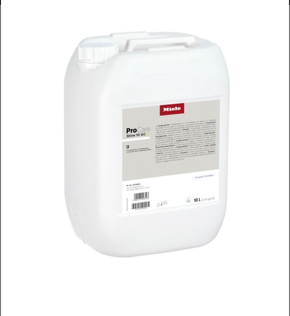 4x Miele ProCare Shine 10 GC 10L Glansspoelmiddel, Ophalen, Nieuw