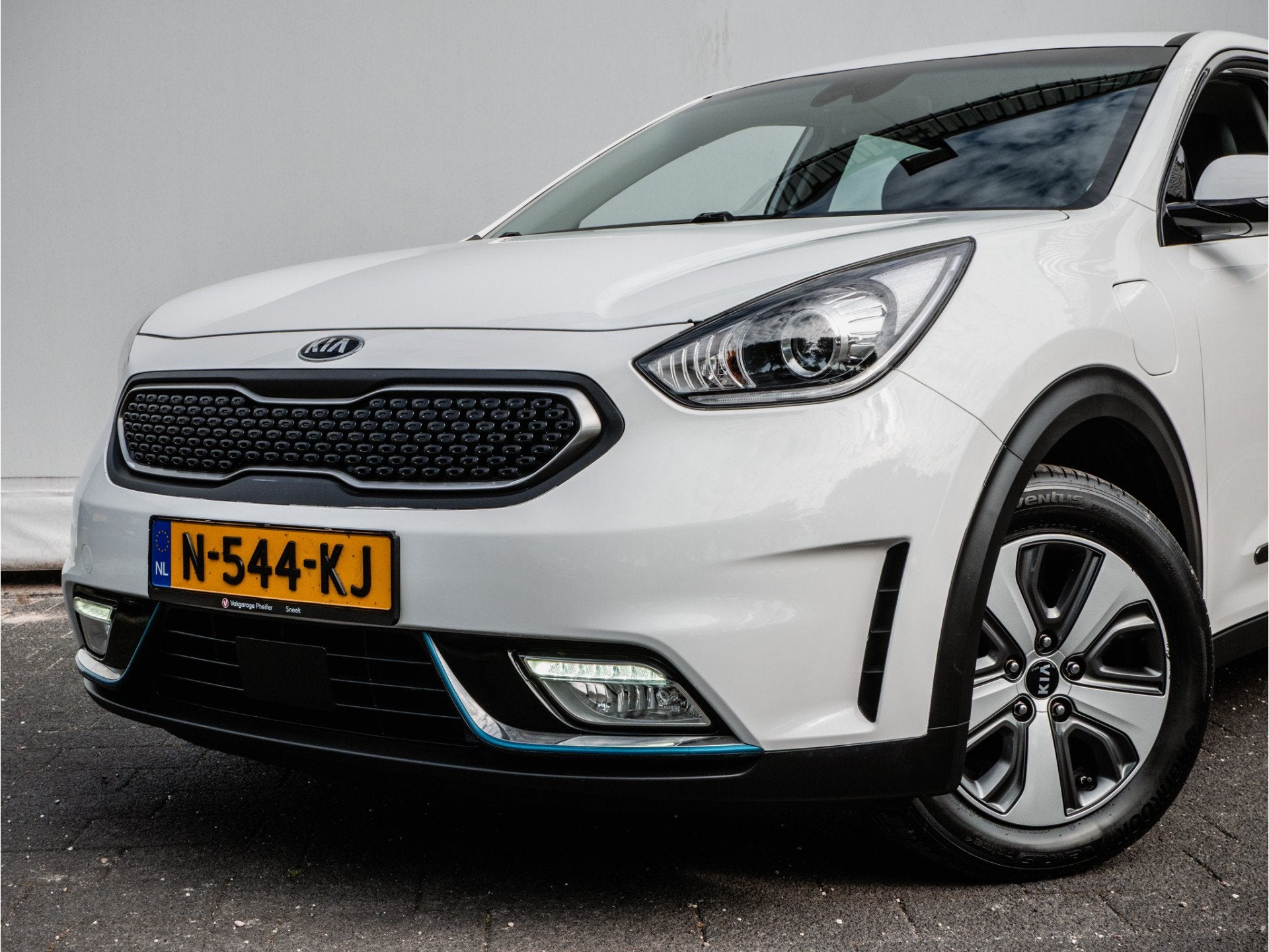 Kia Niro 1.6 GDi PHEV DynamicLine Trekhaak/ Adapt. cruise/ C, 8 kWh, Gebruikt, Met garantie (alle), Wit