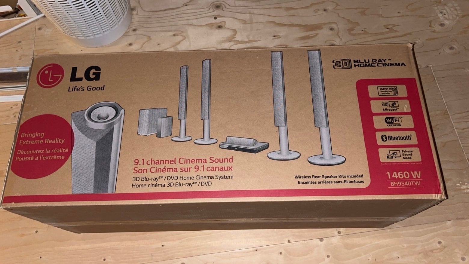Home cinema set 1460W LG BH9540TW 9.1