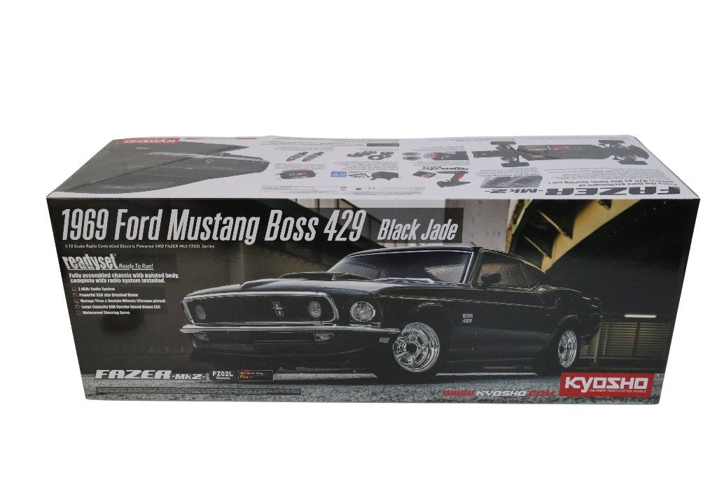 Kyosho Fazer FZ02 (L) Ford Mustang Boss 429 Black, Hobby en Vrije tijd, Modelbouw | Radiografisch | Auto's, Elektro, Verzenden