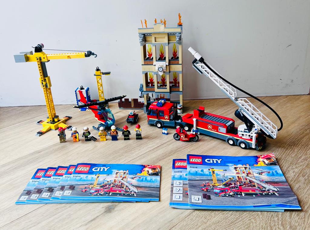 Lego City 60216 Brandweerkazerne in de stad, City, Lego, Zo goed als nieuw, Complete set