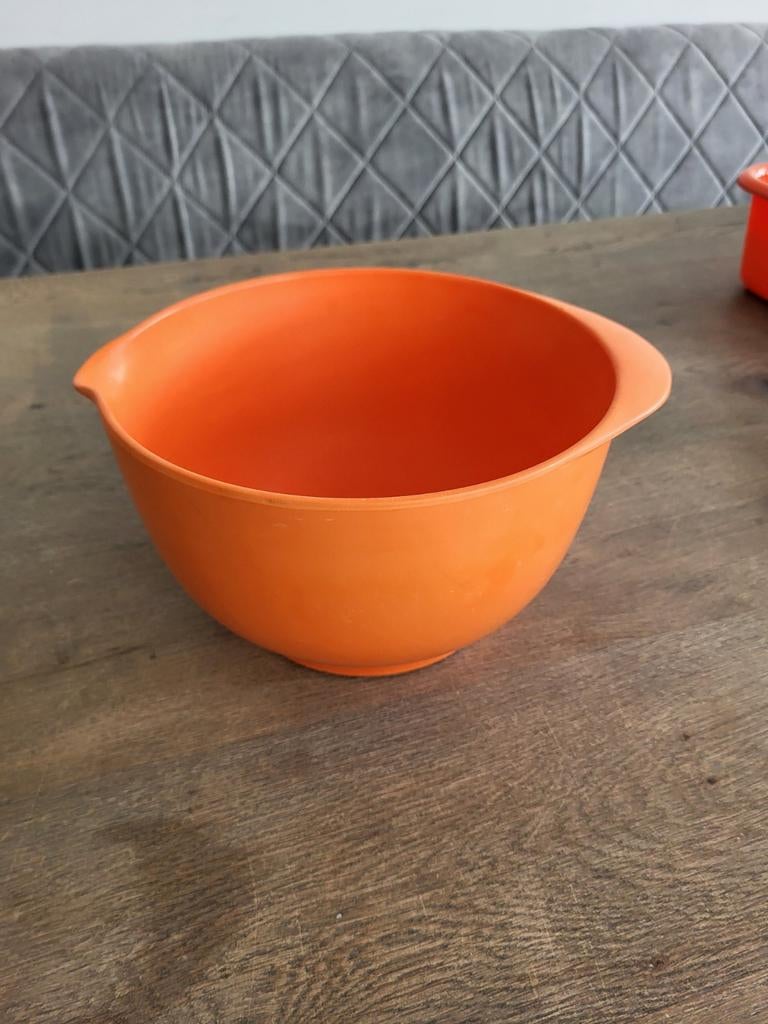 Mepal rosti vintage mengkom oranje, Ophalen of Verzenden, Gebruikt