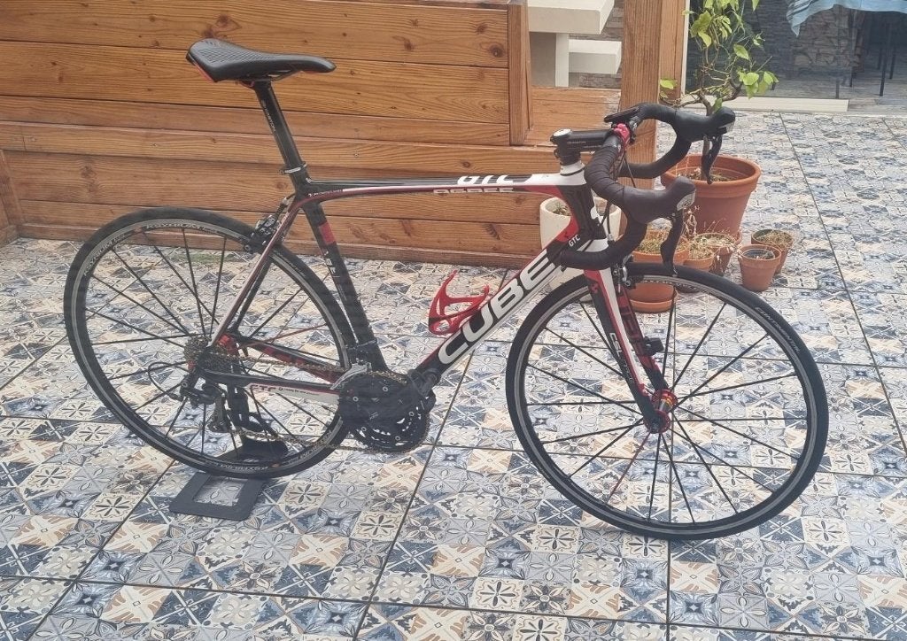 Cube Agree GTC Carbon Racefiets | Maat 58 | Shimano 105, 28 inch, Gebruikt, Velgrem, 57 tot 61 cm