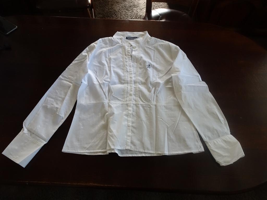 DONALDSON witte blouse/tuniek met leuke details, Wit, Maat 42/44 (L), Ophalen of Verzenden, Zo goed als nieuw