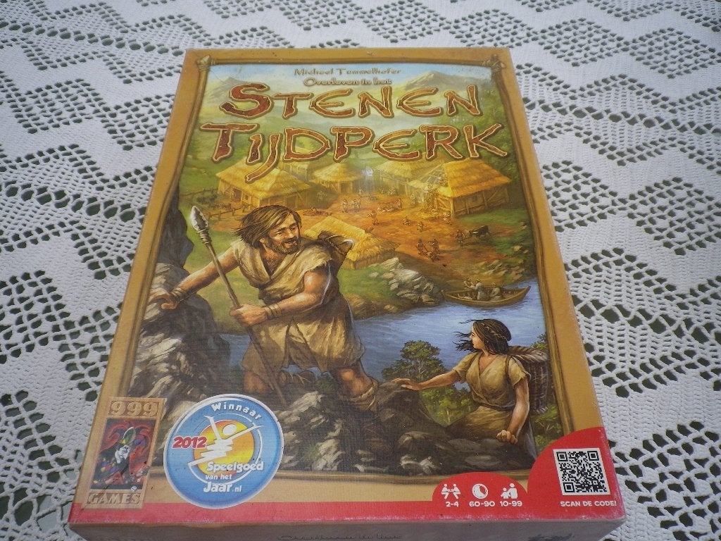 Overleven in het Stenen tijdperk, Hobby en Vrije tijd, Gezelschapsspellen | Bordspellen, Ophalen, Zo goed als nieuw, 999 Games
