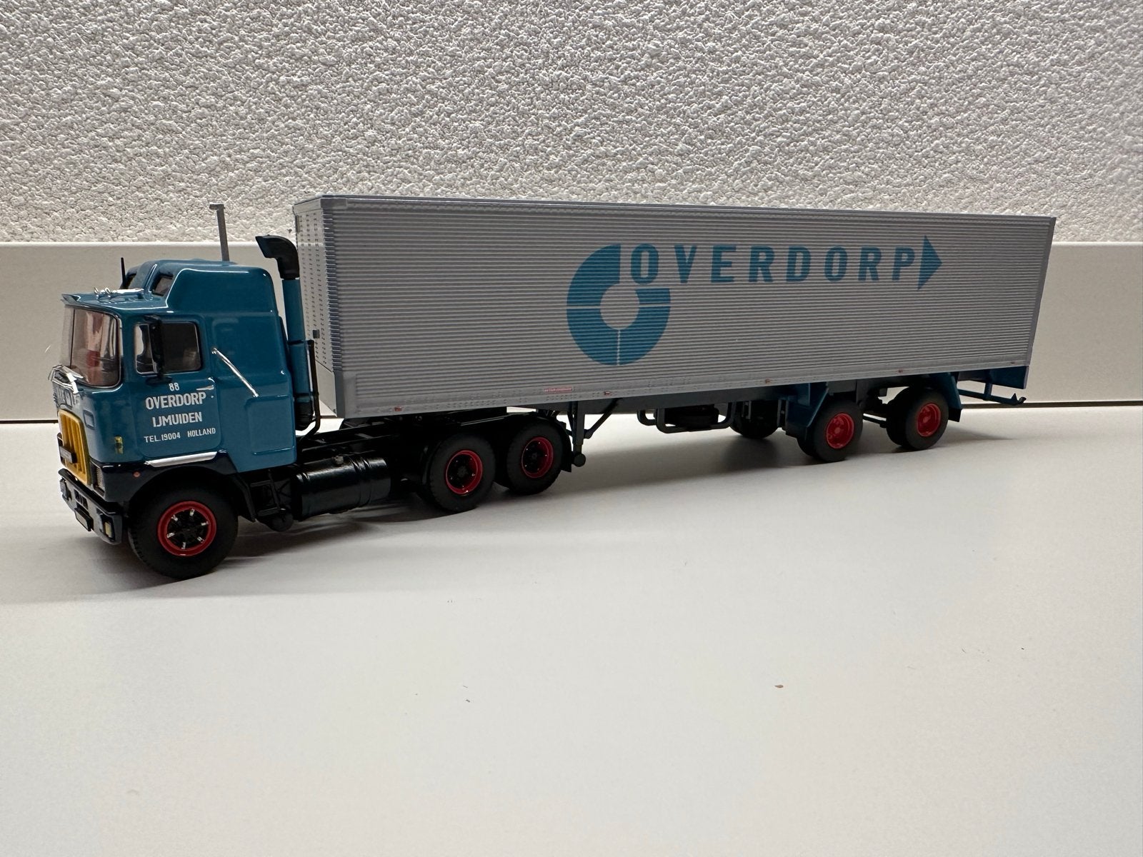 Tekno Mack van Overdorp IJmuiden., Hobby en Vrije tijd, Modelauto's | 1:50, Ophalen of Verzenden, Zo goed als nieuw, Bus of Vrachtwagen