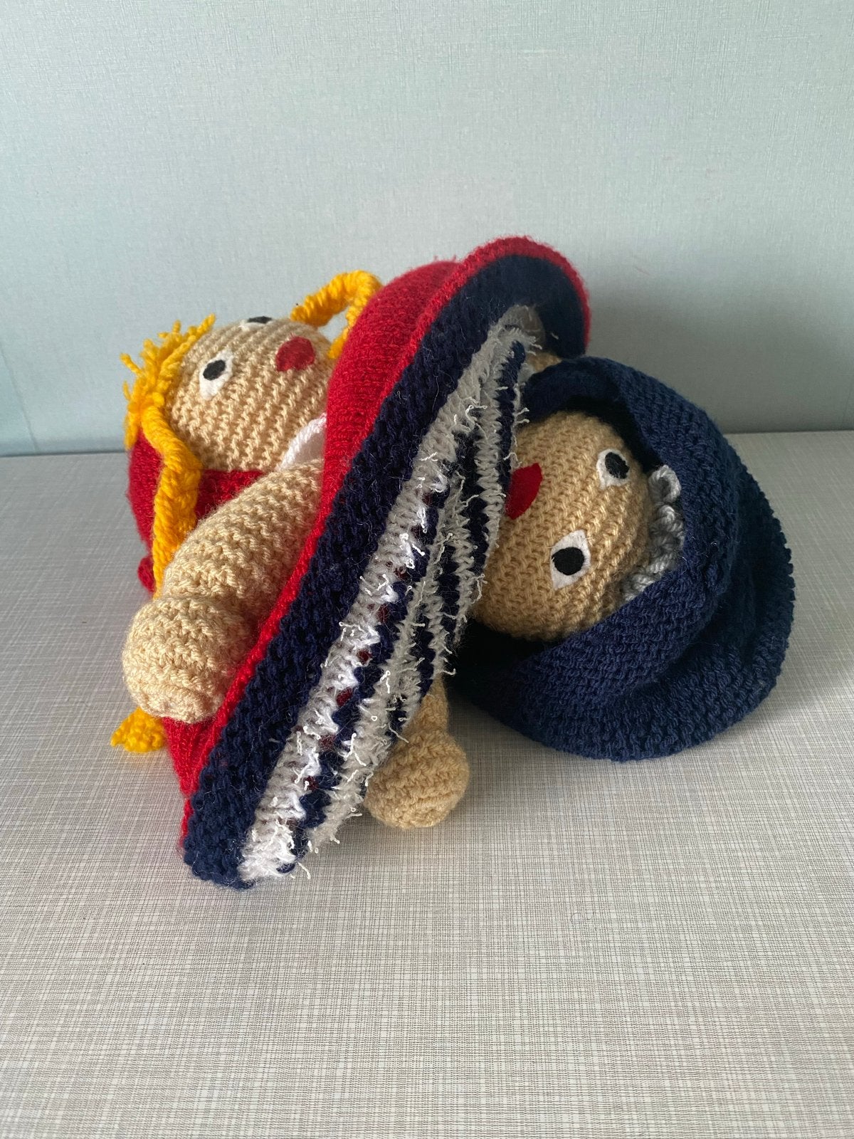 Roodkapje, Oma en de Wolf Handgemaakte Knuffel, Overige typen, Ophalen of Verzenden, Zo goed als nieuw, Middelgroot (20 tot 80 cm)