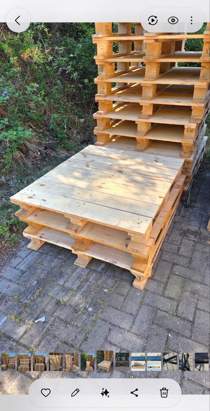 Pallets 100x120. € 6  per stuk, Ophalen of Verzenden, Rechthoekig, 50 tot 100 cm