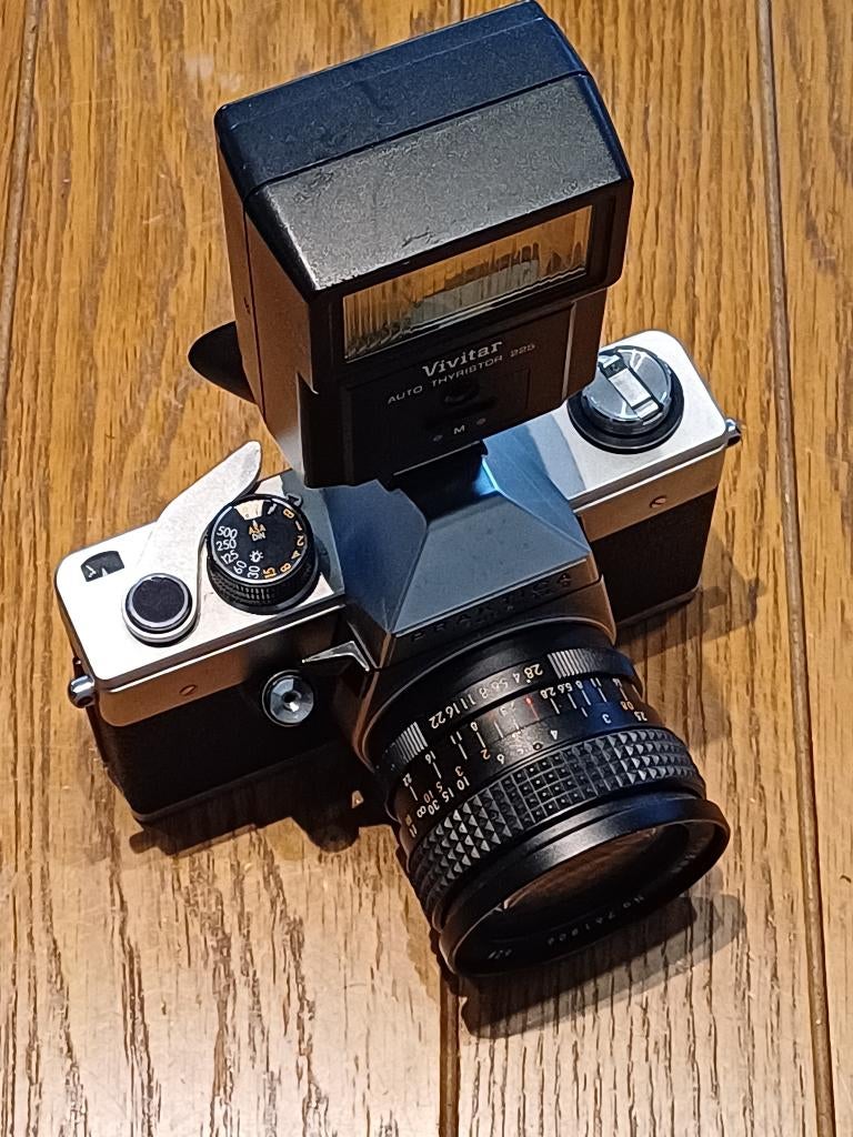 Praktica Super TL2 met veel toebehoren, Audio, Tv en Foto, Fotocamera's Analoog, Ophalen of Verzenden, Gebruikt, Spiegelreflex