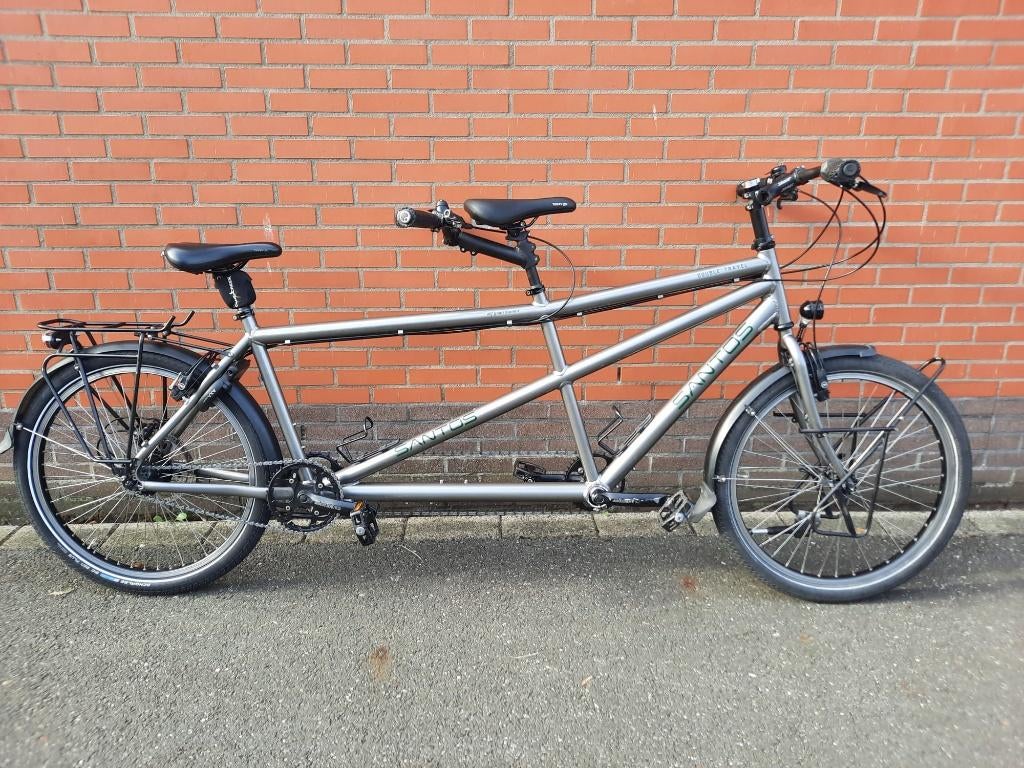 Santos tandem super compleet in heel mooie staat met gar., 55 cm of meer, Ophalen, Gebruikt, Minder dan 10 versnellingen
