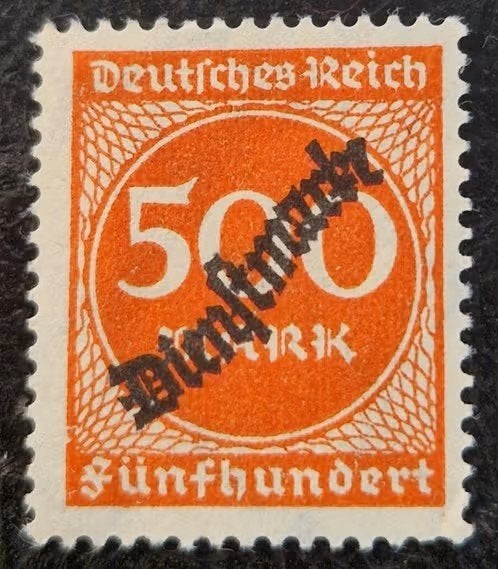 Duitsland 1923 - Yvert D54 - Opdruk "Dienstmarke", Postzegels en Munten, Postzegels | Europa | Duitsland, Ophalen of Verzenden