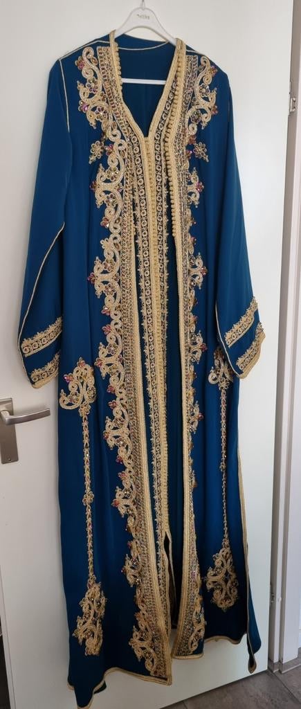 Prachtige Marokkaanse Takchita Kanarie Groen Luxe & Elegant, Overige typen, Overige kleuren, Maat 46/48 (XL) of groter, Ophalen of Verzenden