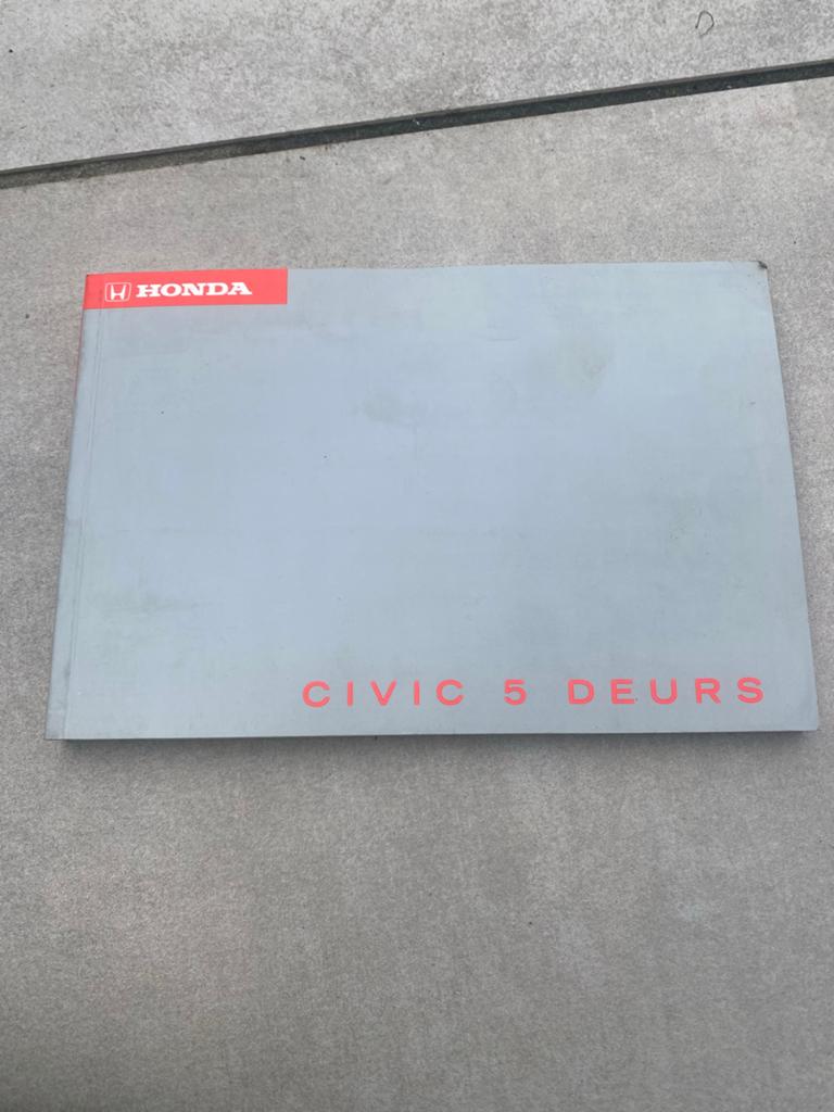 Honda Civic 5 Deurs Onderhoudsboekje, Auto diversen, Ophalen of Verzenden