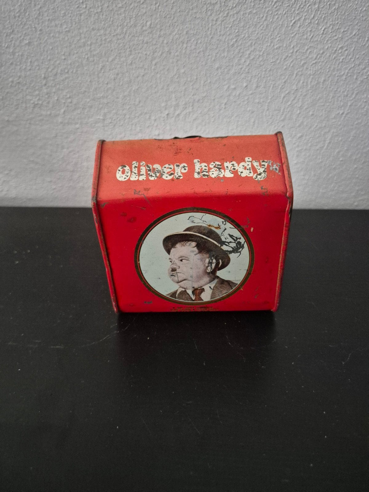 Vintage Laurel & Hardy spaarpot - blik, Ophalen of Verzenden, Gebruikt