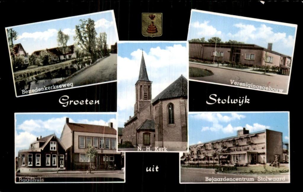 Stolwijk - N.H. Kerk - toren, Ophalen of Verzenden, 1960 tot 1980, Gelopen, Zuid-Holland