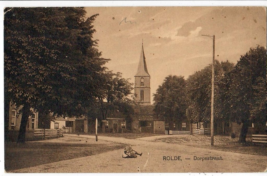 Rolde - Dorpsstraat, Verzenden, Voor 1920, Gelopen, Drenthe