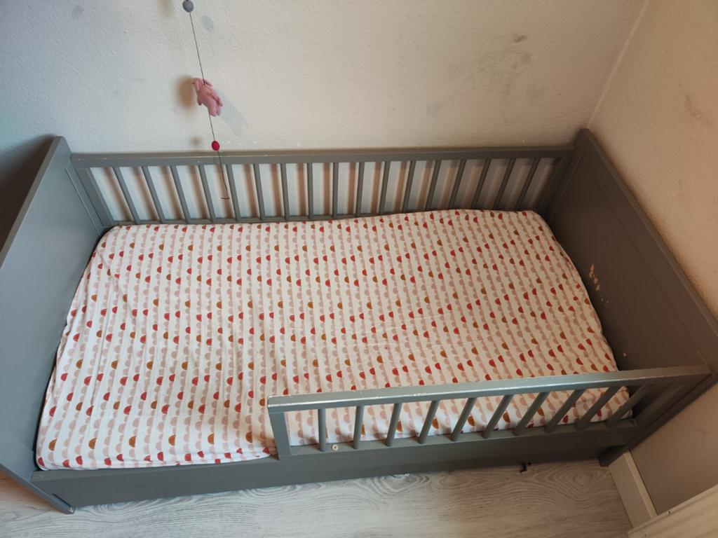 Petit amelie peuterbed 140x70 cm, Ophalen, Gebruikt, 70 tot 85 cm, 140 tot 160 cm