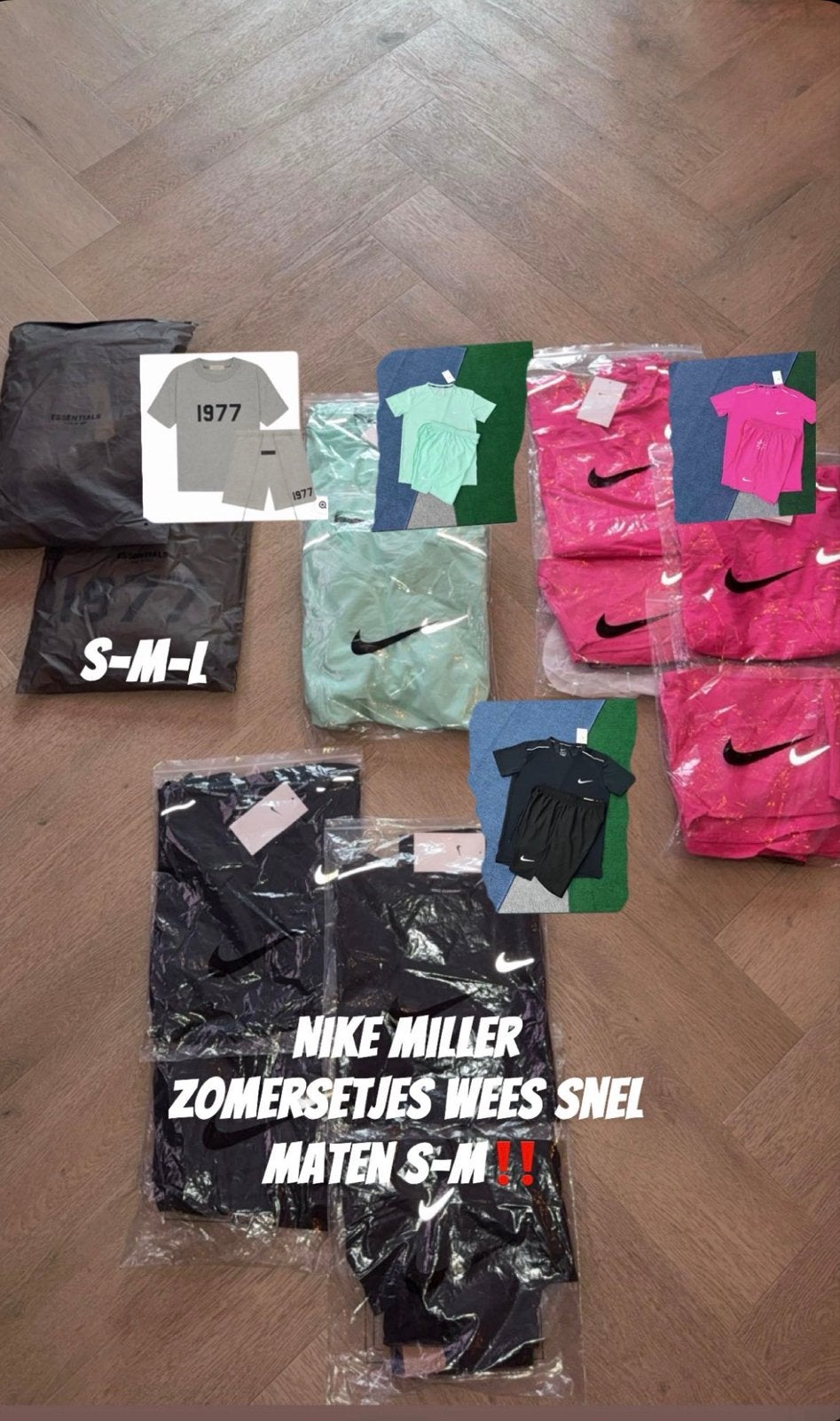 Nike Miller Zomersets - Diverse kleuren en maten S-M, Kleding | Dames, T-shirts, Nieuw, Ophalen of Verzenden, Korte mouw, Roze