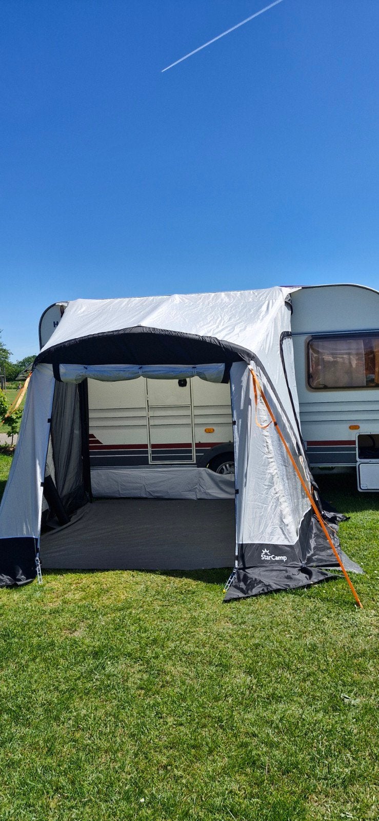 Dorema Starcamp 225 opblaasbare voortent met peesverbinding, Caravans en Kamperen, Ophalen, Gebruikt, Starcamp