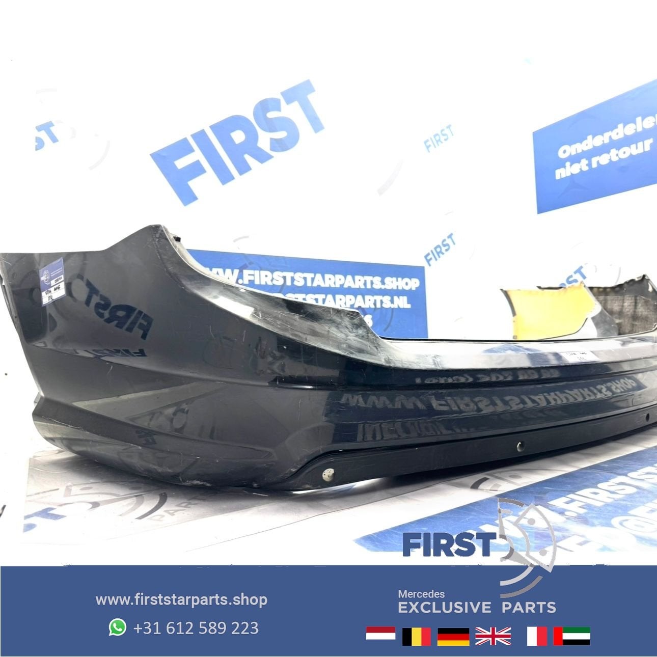 S204 W204 AMG ACHTERBUMPER + DIFFUSER Mercedes C Klasse W204, -, Ophalen of Verzenden, Achter, Bumper