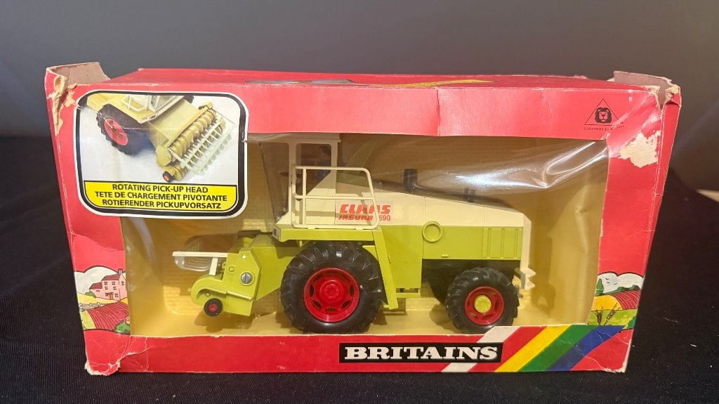 Claas Jaguar 690 Britains, Ophalen of Verzenden, Zo goed als nieuw, Tractor of Landbouw, Britains