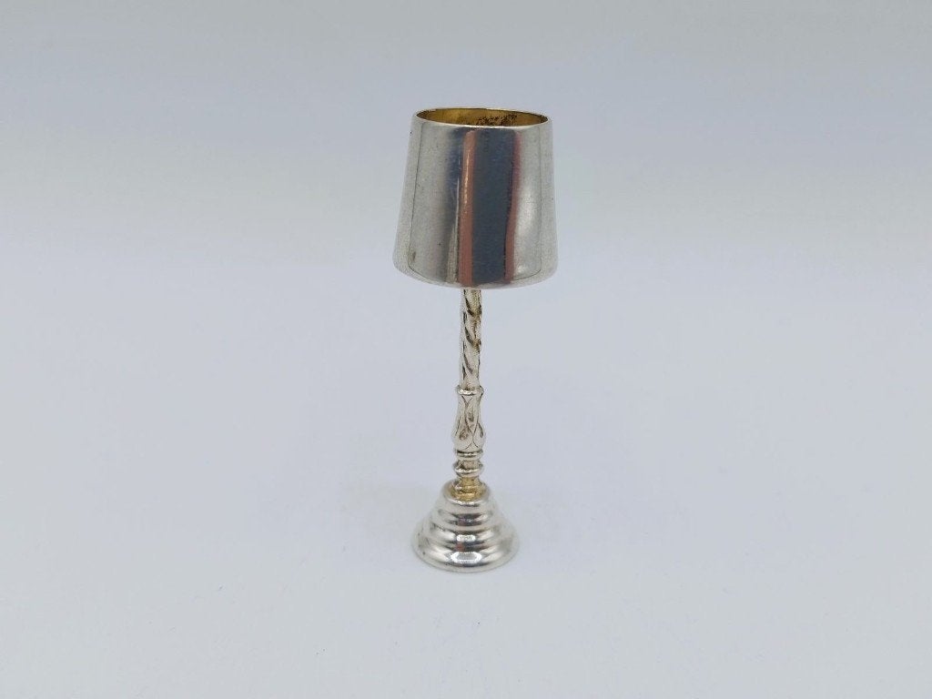 Zilveren miniatuur schemerlamp, 835