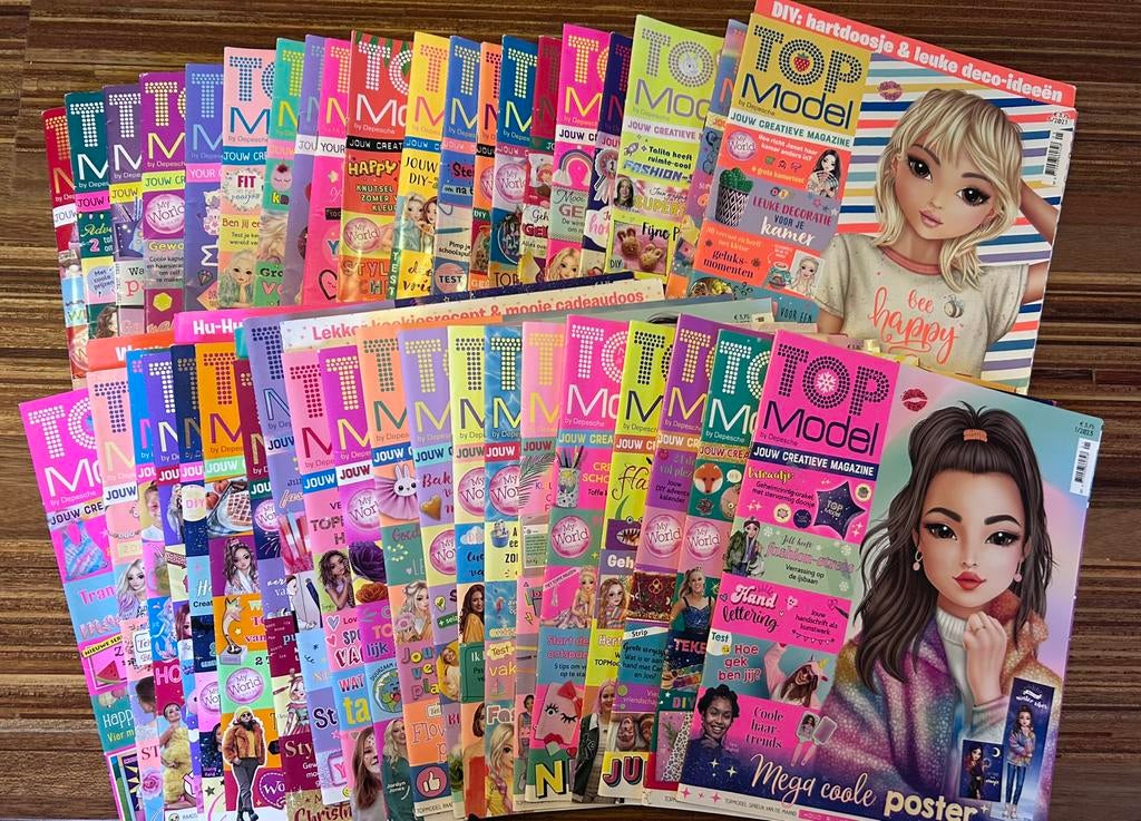 TopModel tijdschriften van halverwege 2019 tot januari 2023, Boeken, Tijdschriften en Kranten, Gelezen, Damesbladen, Ophalen