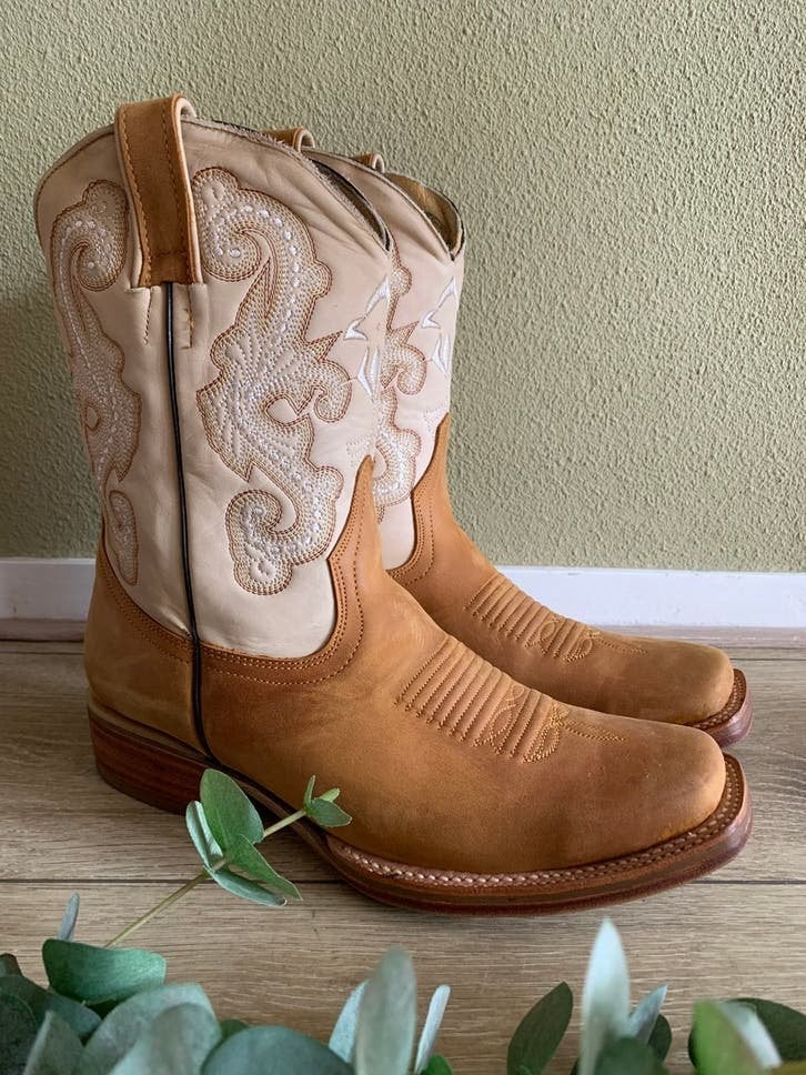 Hecho de Mexico square toe 41 western boots, Hoge laarzen, -, Nieuw, Ophalen of Verzenden