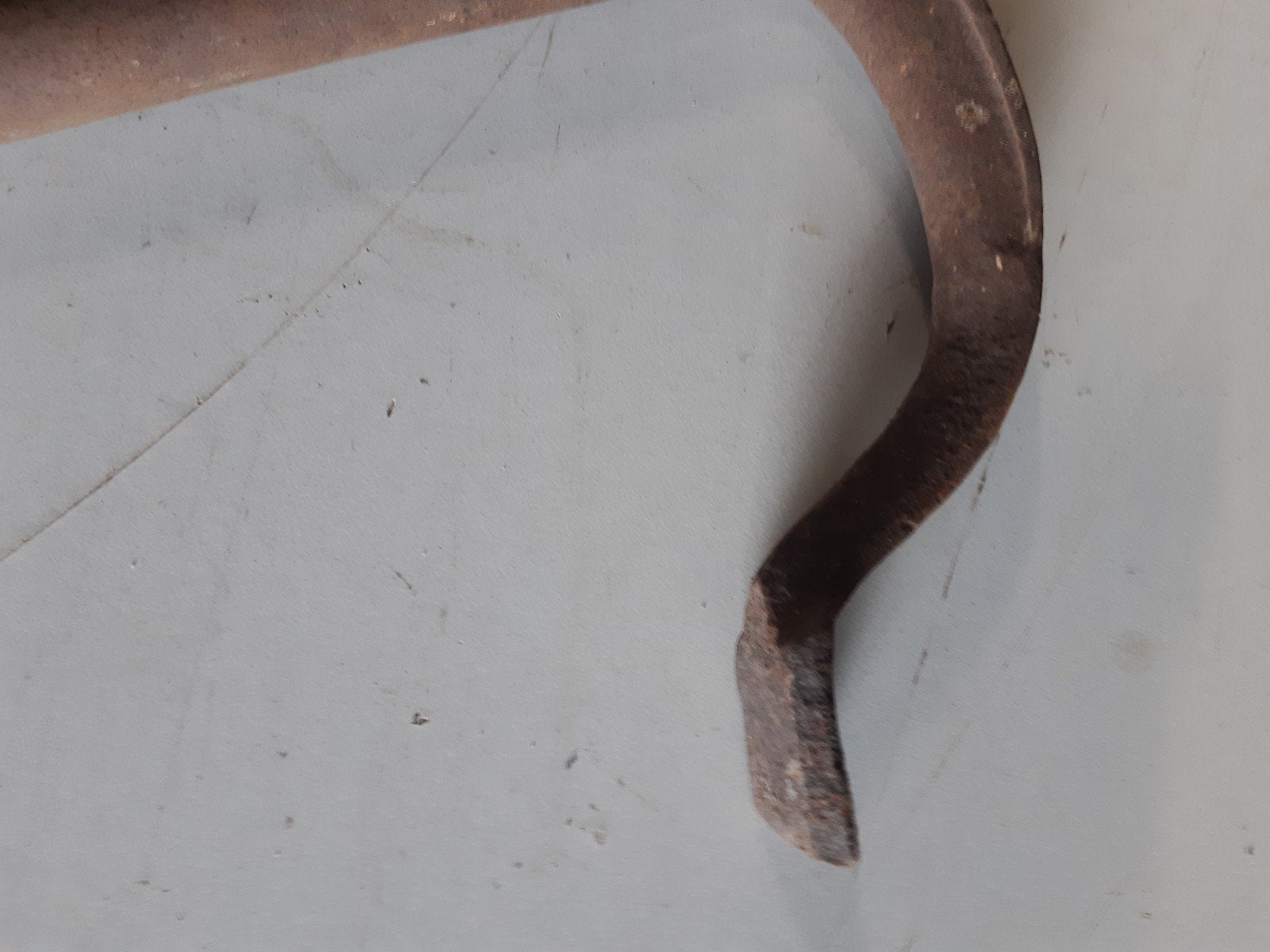Brocante metalen bankhaak timmermanswerkbank, Doe-het-zelf en Verbouw, Ophalen of Verzenden