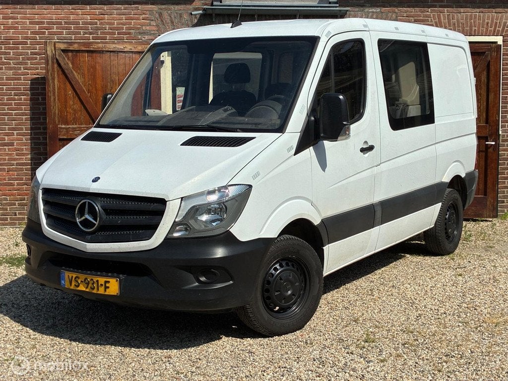 Mercedes Sprinter 210 2.2 CDI DC Automaat dubbel cabine, Auto's, Bestelauto's, Automaat, Euro 5, Stof, Gebruikt