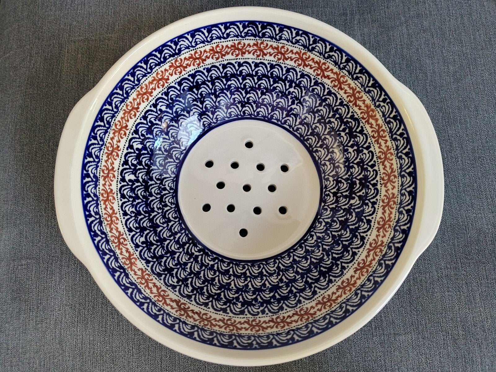 Bunzlau - Boleslawiec - Grote fruittest - Ø25,5cm, Huis en Inrichting, Keuken | Servies, Overige merken, Keramiek, Ophalen of Verzenden