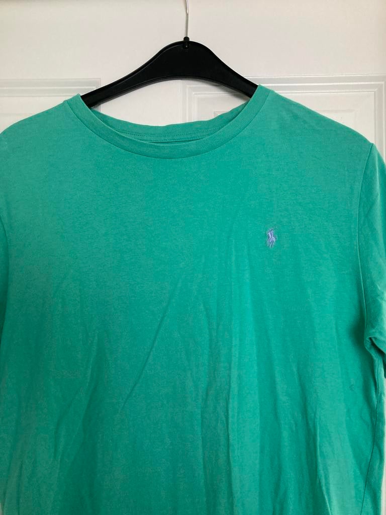 Ralph Lauren T-shirt Groen/Blauw, Kinderen en Baby's, Kinderkleding | Maat 170, Ophalen of Verzenden, Zo goed als nieuw