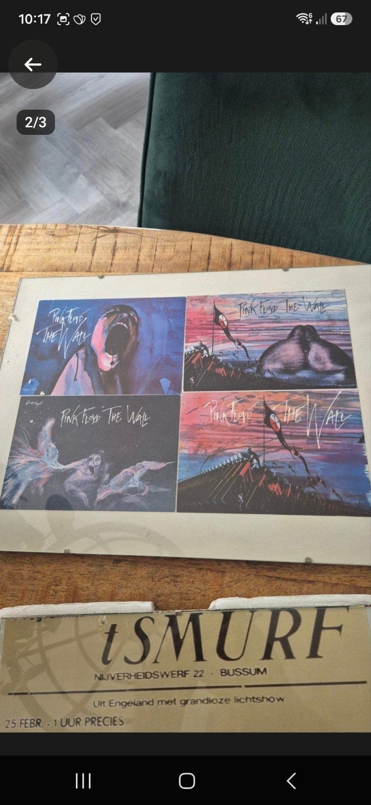 8 ingelijste Pink Floyd 'The Wall' ansichtkaarten, Ophalen, 1980 tot heden, Ongelopen