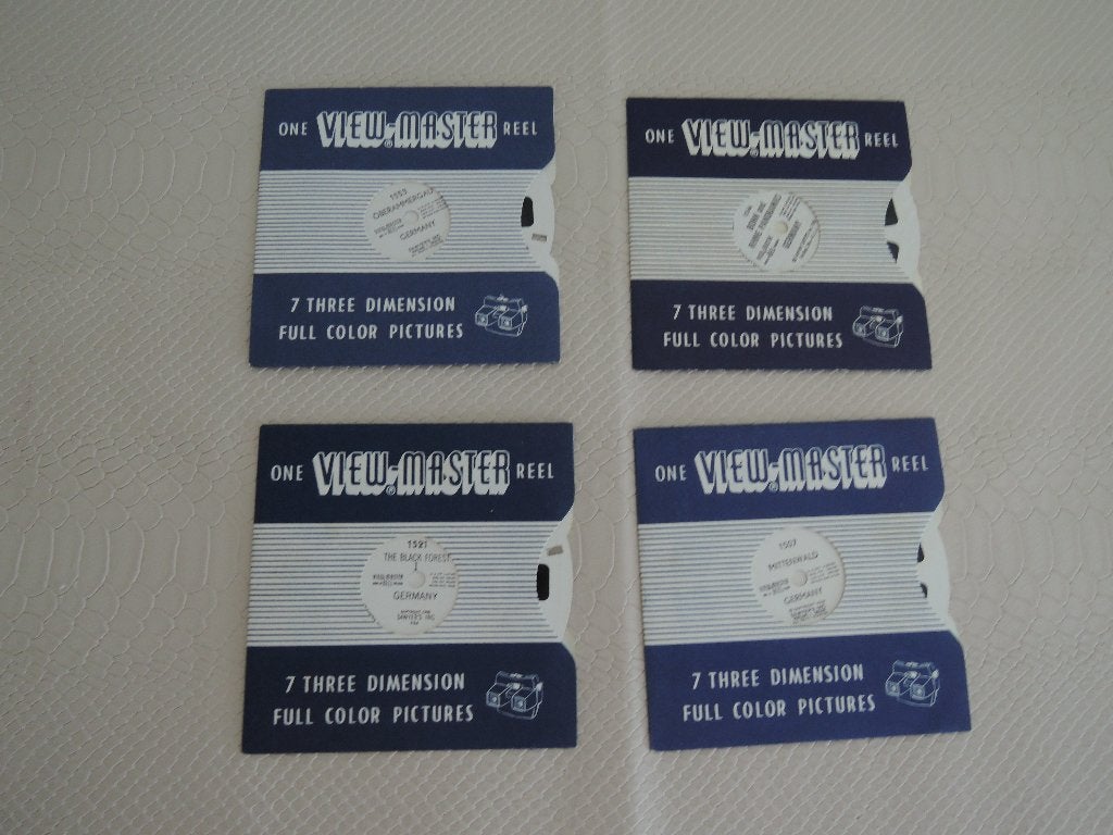 Vier viewmaster schijfjes van Duitsland, Verzamelen, Speelgoed, Zo goed als nieuw, Ophalen of Verzenden