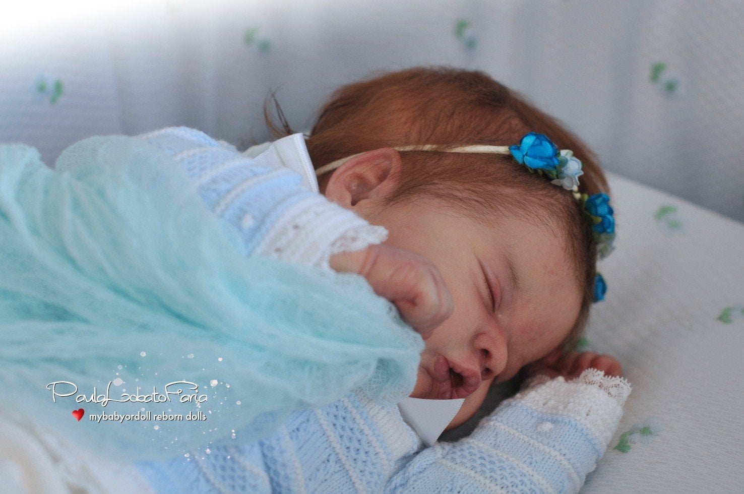 geweldige reborn baby Paula Lobato Faria, Ophalen of Verzenden, Zo goed als nieuw, Babypop, Levensecht of Reborn