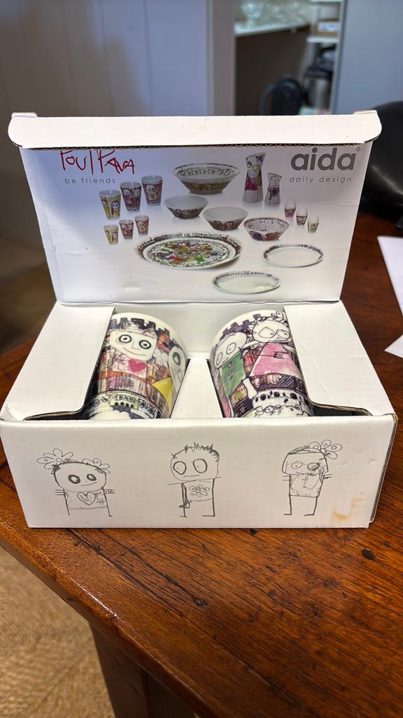 Poul pava koffiekopjes 6 stuks, Huis en Inrichting, Keuken | Servies, Ophalen, Zo goed als nieuw, Overige stijlen, Kop(pen) en/of Schotel(s)