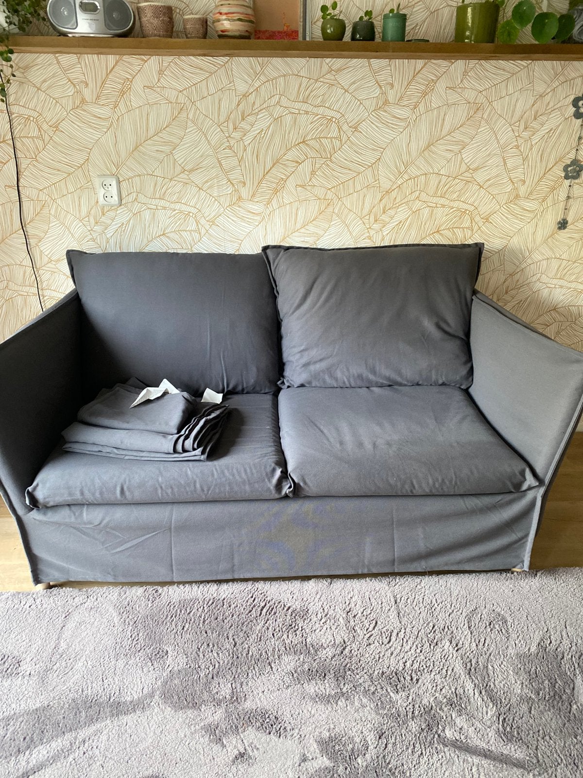 2 zits ikea backsalen bankje met wasbare hoes, Ophalen, Tweepersoons, 75 tot 100 cm, Zo goed als nieuw