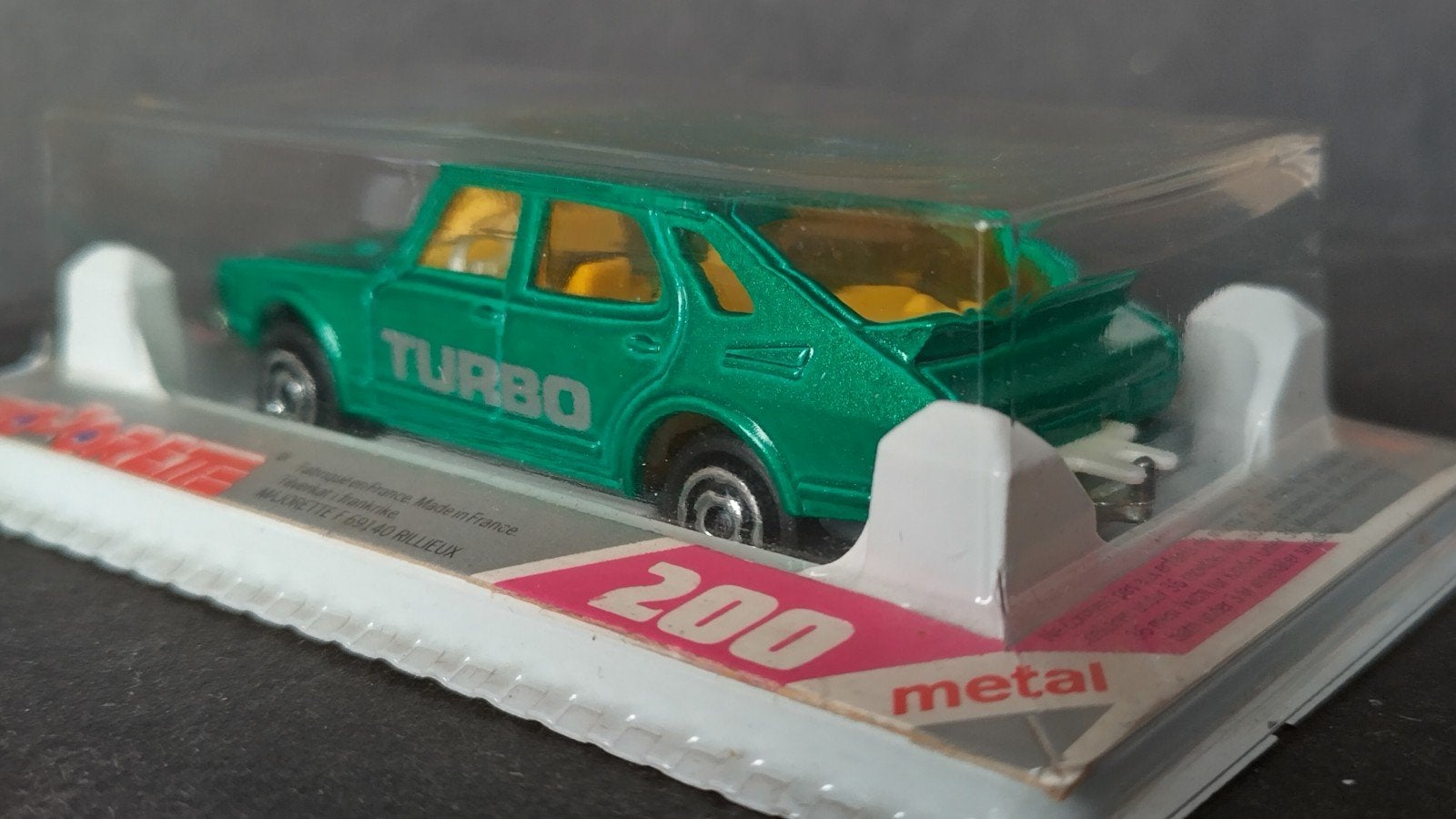 Saab 900 Turbo Green 1:60 Majorette Pol, Auto, Verzenden, ., Zo goed als nieuw