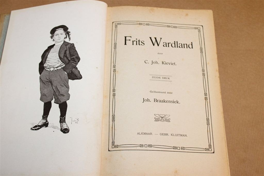 Frits Wardland — Jeugdboek Kluitman van Kieviet, ca 1930, Boeken, Ophalen of Verzenden, Gelezen