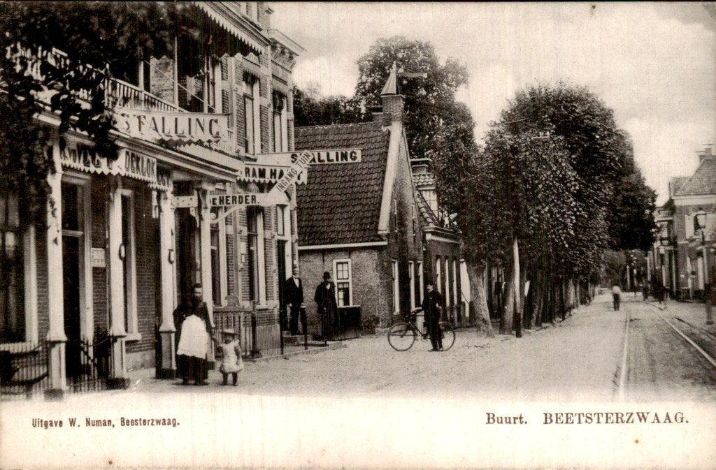 Beetsterzwaag - Buurt - Stalling, Ophalen of Verzenden, Voor 1920, Ongelopen, Friesland