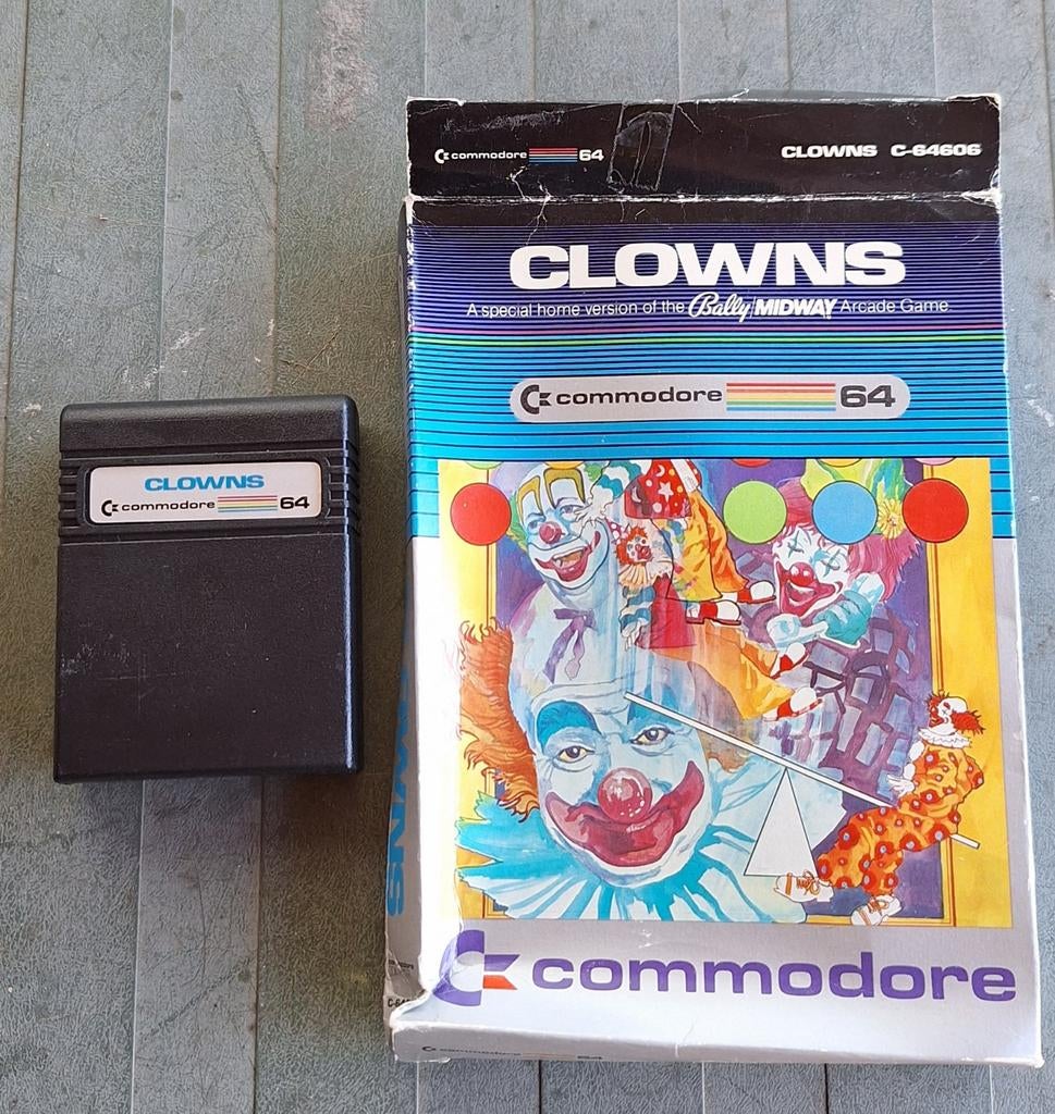Commodore 64 spel Clowns, Spelcomputers en Games, Spelcomputers | Overige, Ophalen of Verzenden, Zo goed als nieuw
