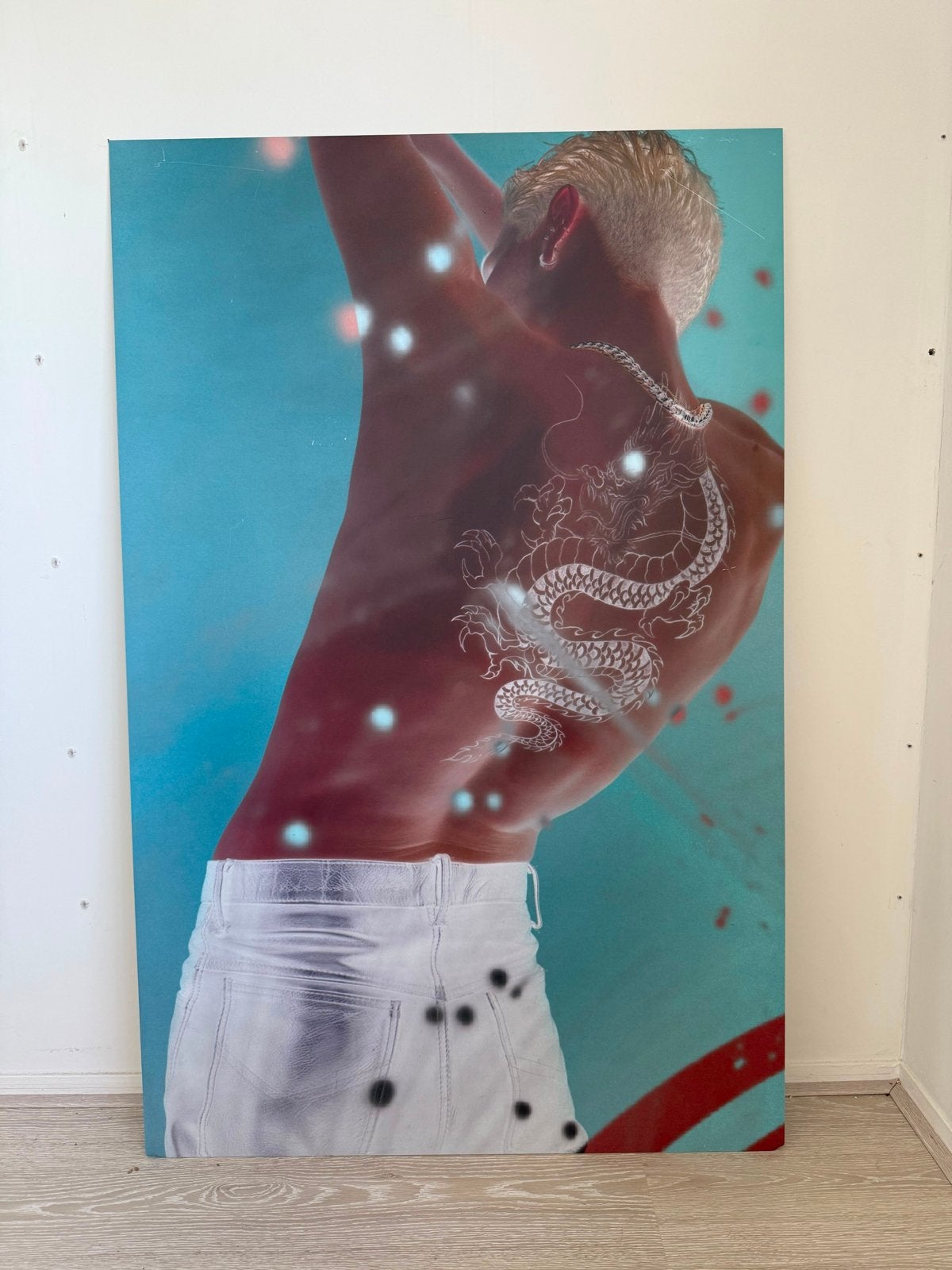 Modern kunstpaneel op aluminium - 100x70 cm, Antiek en Kunst, Kunst | Schilderijen | Modern, Ophangklaar, Figuren, Ophalen of Verzenden