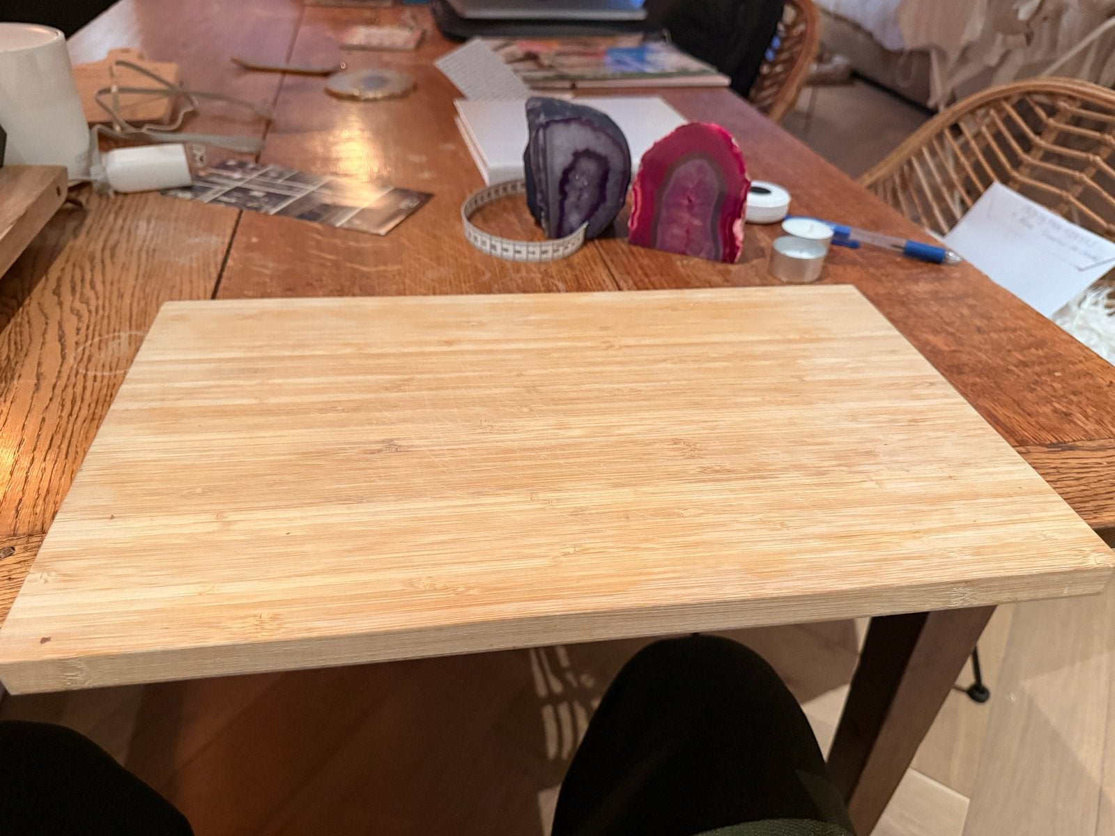 IKEA Snijplank van bamboe - 46 cm, Beige, Gebruikt, Hout, IKEA