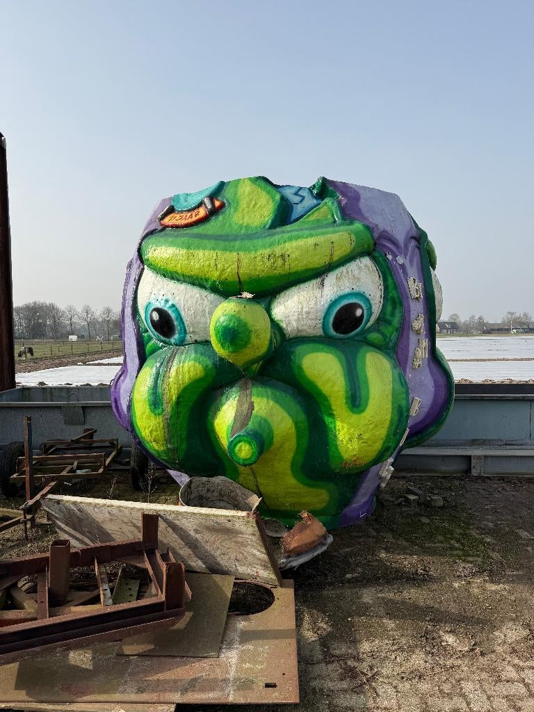 polyester carnavalswagen poppen, Hobby en Vrije tijd, Ophalen, Gebruikt, Feestartikel, Carnaval