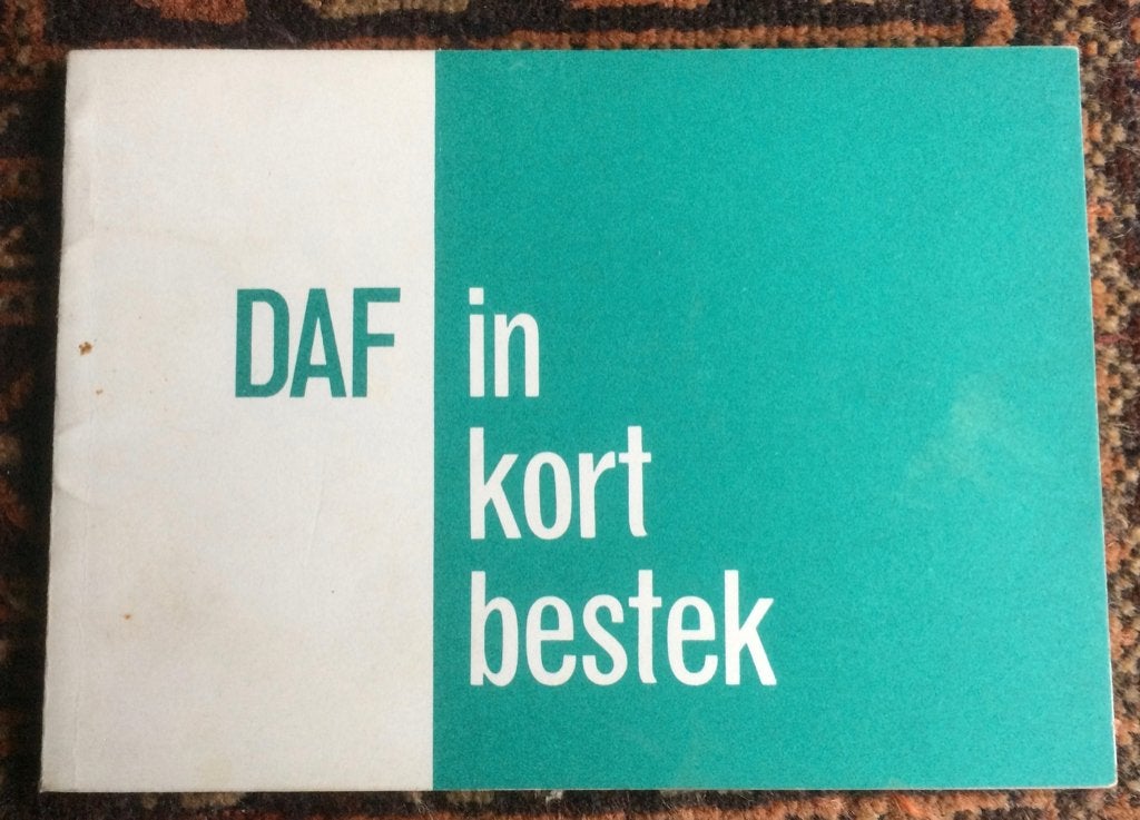 DAF in kort bestek, leuk oud boekje over de daf fabriek., Verzenden, Zo goed als nieuw