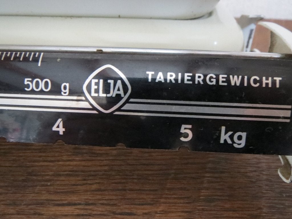 Vintage ELJA Keukenweegschaal - Tot 5 kg, Antiek en Kunst, Ophalen of Verzenden