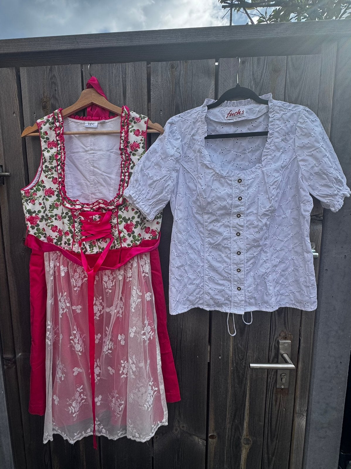 Dirndl jurk  en blouse mt 44 # Oktoberfest, Maat 42/44 (L), Ophalen of Verzenden, Kleding, Overige thema's