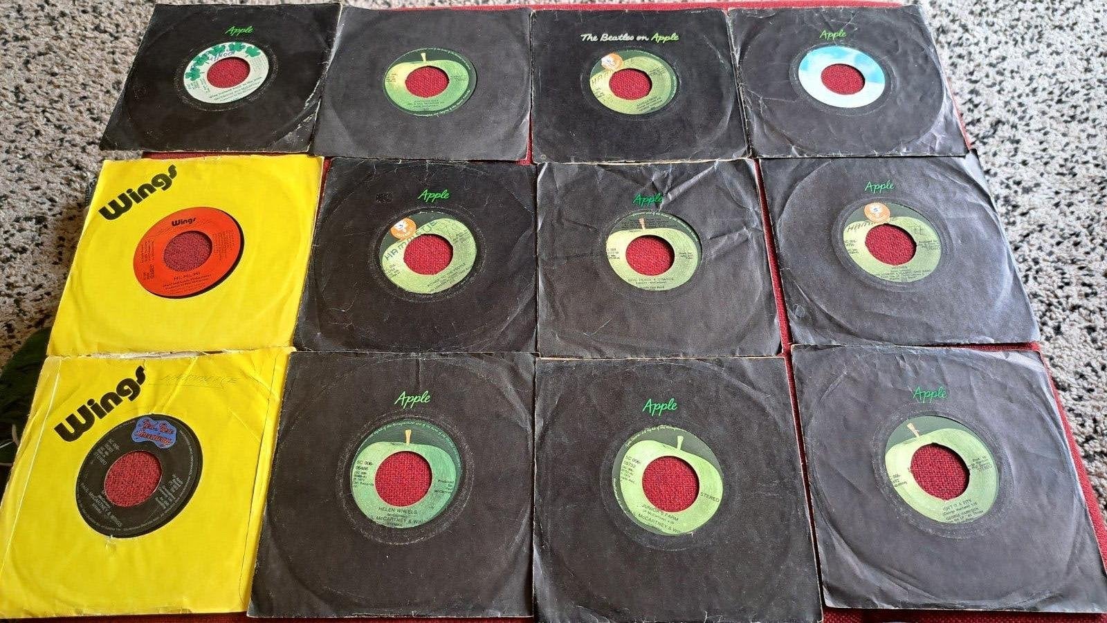 Beatles + solo singles John Paul George & Ringo, Ophalen of Verzenden, Gebruikt, Pop