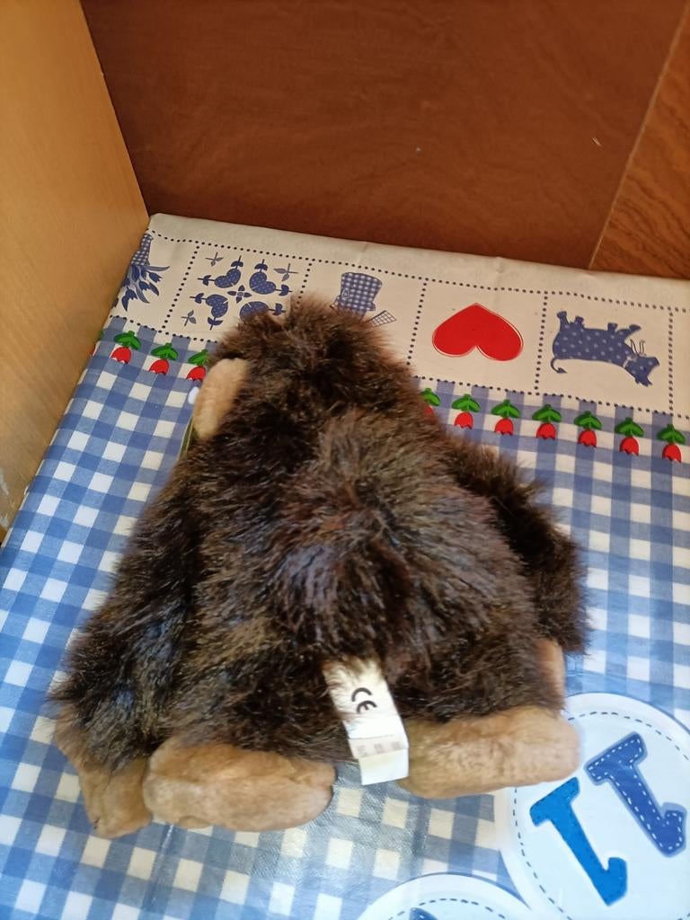 Gorilla knuffel nieuw met kaartje  24 cm groot, Ophalen of Verzenden, Overige typen