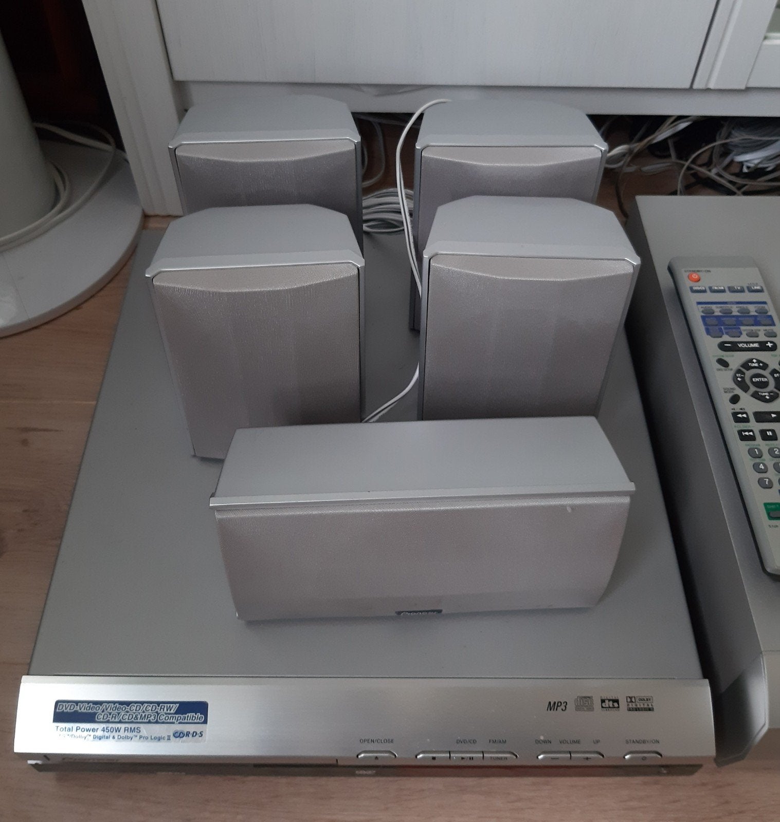 Pioneer 5.1 DVD Home Cinema Systeem met 450W RMS, Gebruikt, 70 watt of meer, Ophalen of Verzenden, Pioneer